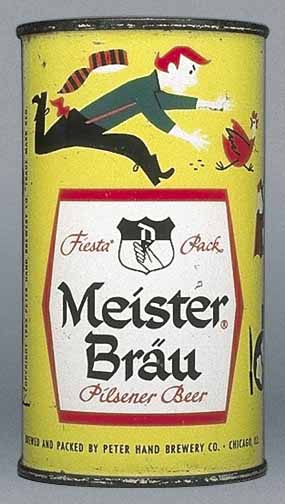 Meister Brau Pilsener Beer Flat Top Can