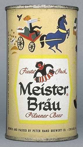 Meister Brau Pilsener Beer Flat Top Can