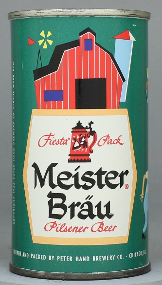 Meister Brau Pilsener Beer Flat Top Can