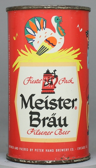 Meister Brau Pilsener Beer Flat Top Can