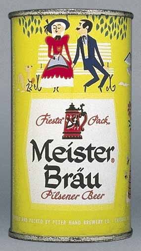Meister Brau Pilsener Beer Flat Top Can