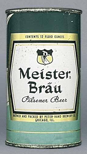 Meister Brau Pilsener Beer Flat Top Can