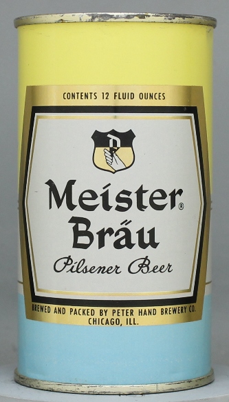 Meister Brau Pilsener Beer Flat Top Can