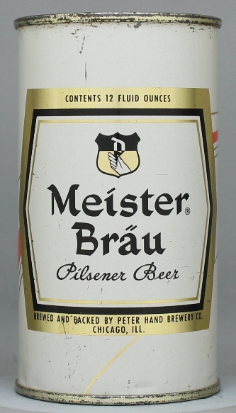 Meister Brau Pilsener Beer Flat Top Can