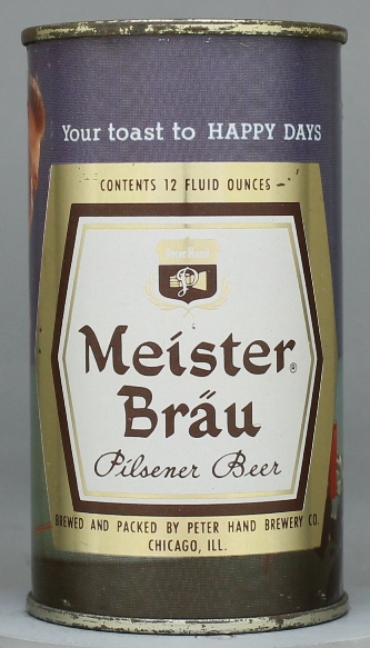 Meister Brau Pilsener Beer Flat Top Can