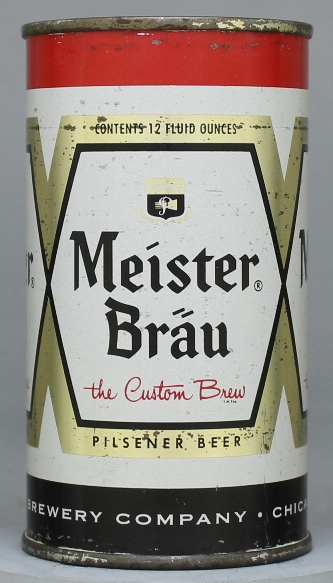 Meister Brau Pilsener Beer Flat Top Can