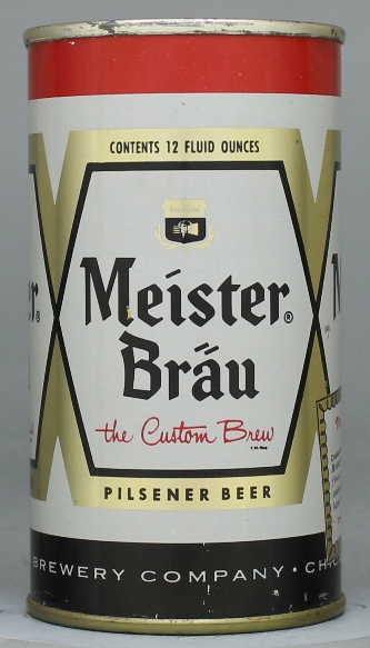 Meister Brau Pilsener Beer Flat Top Can