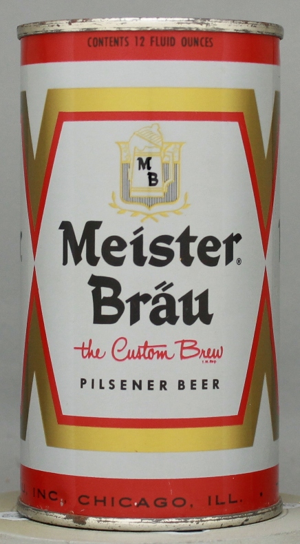 Meister Brau Pilsener Beer Flat Top Can