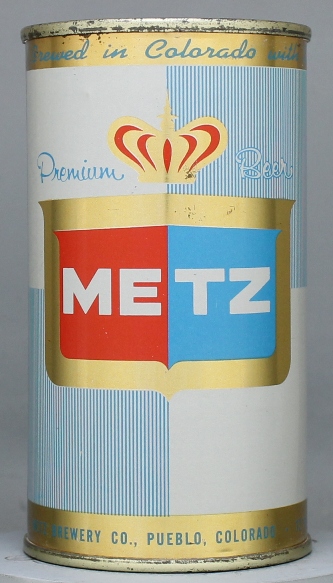 Metz Premium Beer Flat Top Can