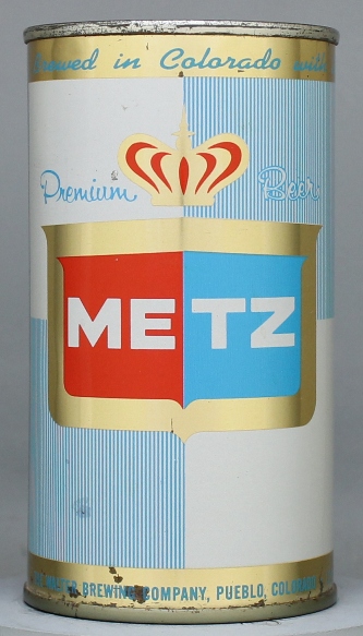 Metz Premium Beer Flat Top Can