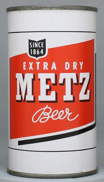 Metz Extra Dry Beer Flat Top Can