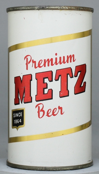 Metz Premium Beer Flat Top Can