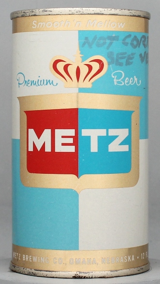 Metz Premium Beer Flat Top Can