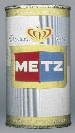 Metz Premium Beer Flat Top Can