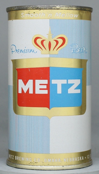 Metz Premium Beer Flat Top Can