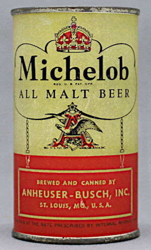 Michelob All Malt Beer Flat Top Can
