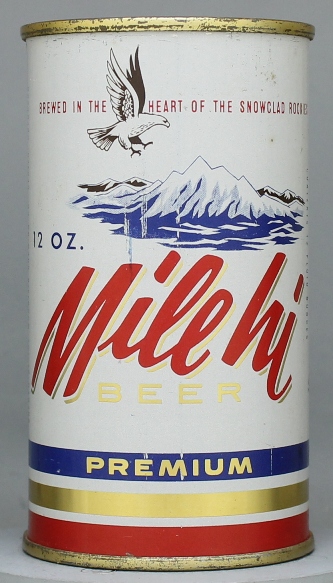Mile Hi Premium Beer Flat Top Can