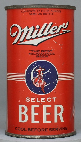 Miller Select Beer Flat Top Can