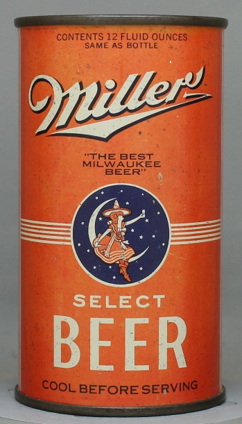 Miller Select Beer Flat Top Can