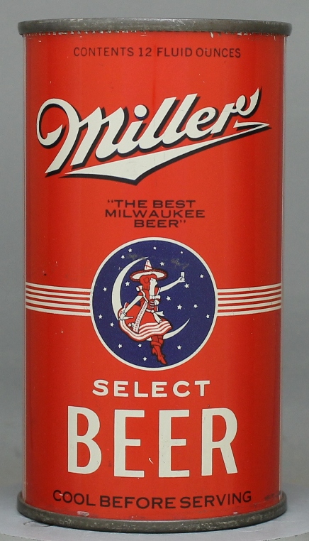 Miller Select Beer Flat Top Can