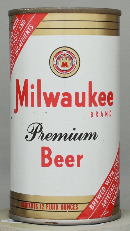 Milwaukee Brand Premium Beer Flat Top Can