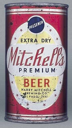 Mitchell's Extra Dry Premium Beer Flat Top Can