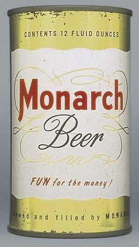 Monarch Beer Flat Top Can