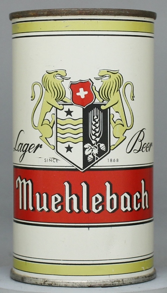 Muehlebach Lager Beer Flat Top Can