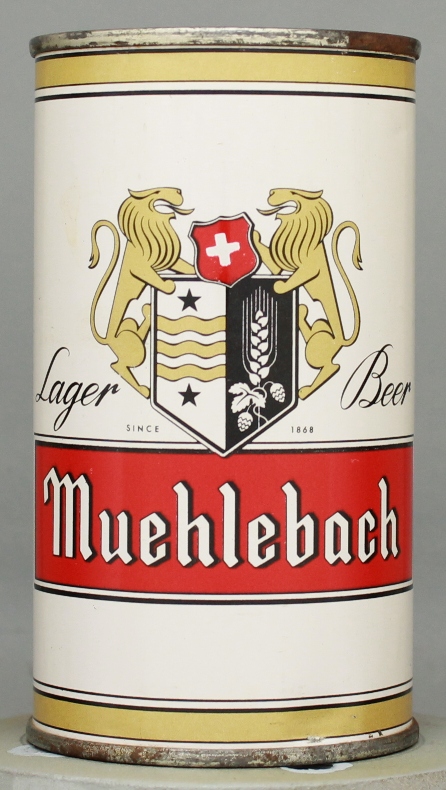 Muehlebach Lager Beer Flat Top Can