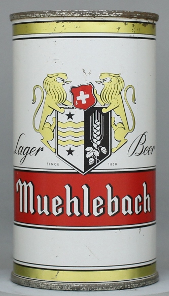 Muehlebach Lager Beer Flat Top Can