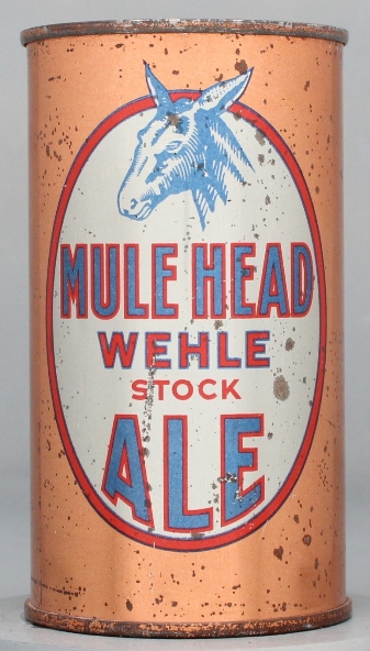Mule Head Stock, Wehle Ale Flat Top Can