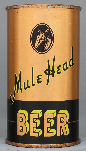 Mule Head Beer Flat Top Can