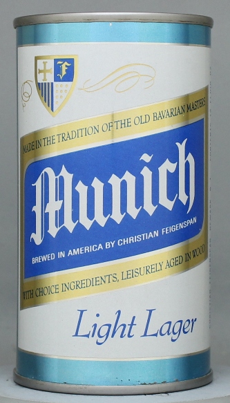 Munich Light Lager Beer Flat Top Can
