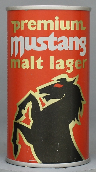Mustang Malt Lager Flat Top Can