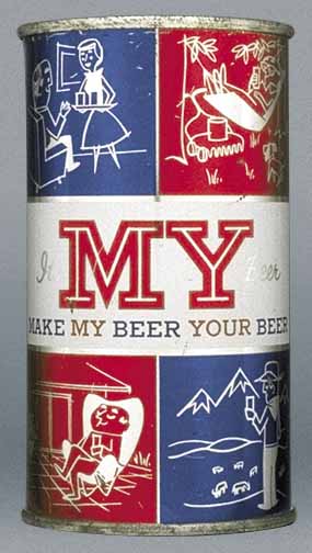 My Beer Flat Top Can
