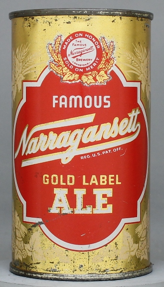 Narragansett Gold Label Ale Flat Top Can