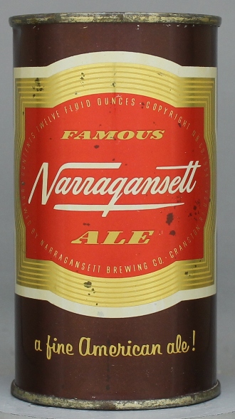 Narragansett Ale Flat Top Can