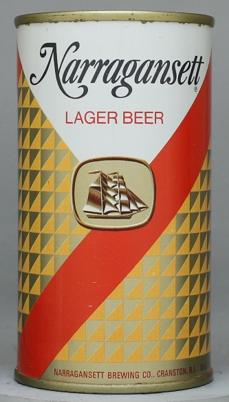 Narragansett Lager Beer Flat Top Can