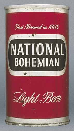 National Bohemian Light Beer Flat Top Can