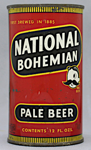 National Bohemian Pale Beer Flat Top Can