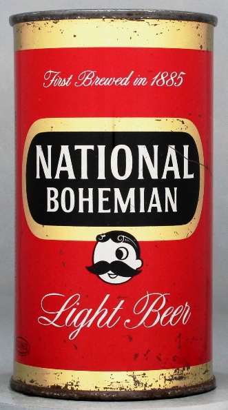 National Bohemian Light Beer Flat Top Can