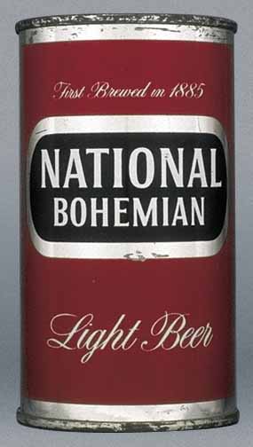 National Bohemian Light Beer Flat Top Can