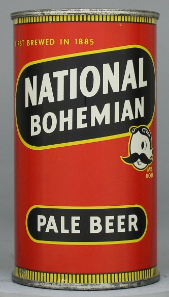 National Bohemian Pale Beer Flat Top Can