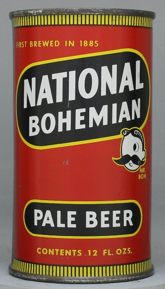 National Bohemian Pale Beer Flat Top Can