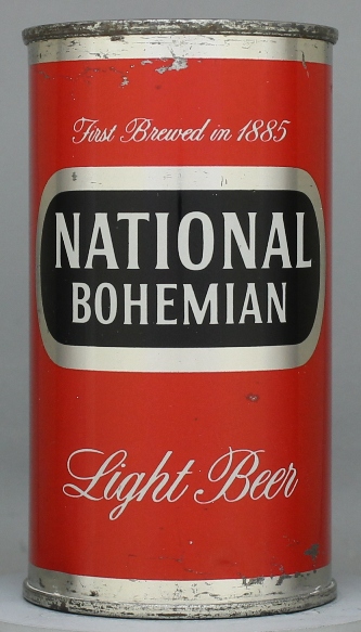 National Bohemian Light Beer Flat Top Can