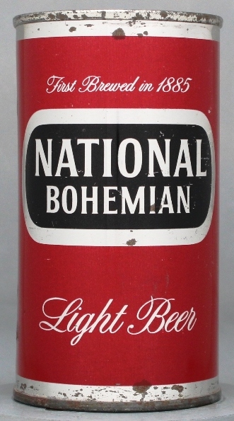 National Bohemian Light Beer Flat Top Can