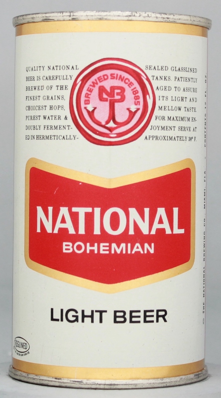 National Bohemian Light Beer Flat Top Can