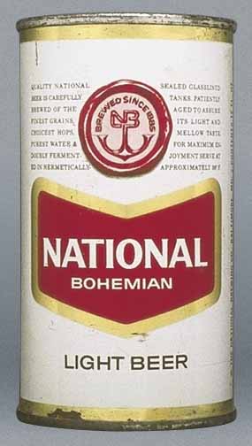 National Bohemian Light Beer Flat Top Can
