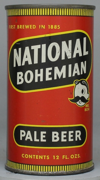 National Bohemian Pale Beer Flat Top Can