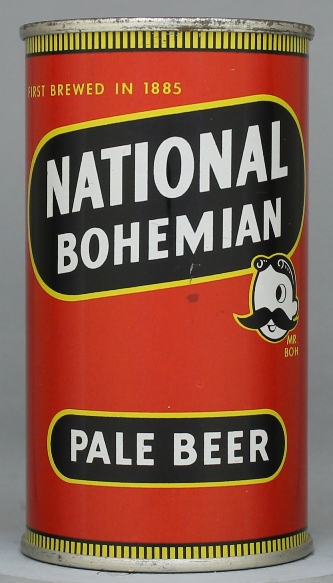 National Bohemian Pale Beer Flat Top Can